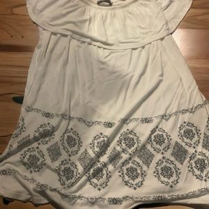 Off the shoulder ivory top